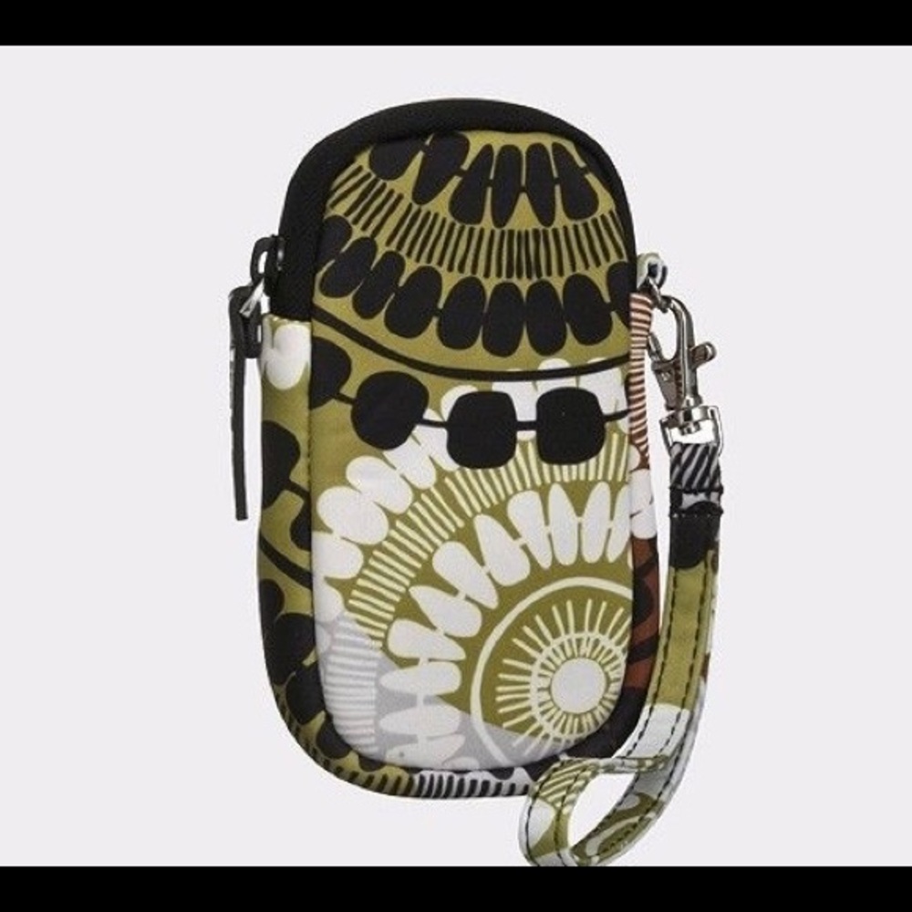 Vera Bradley smart phone holder in cocoa moss